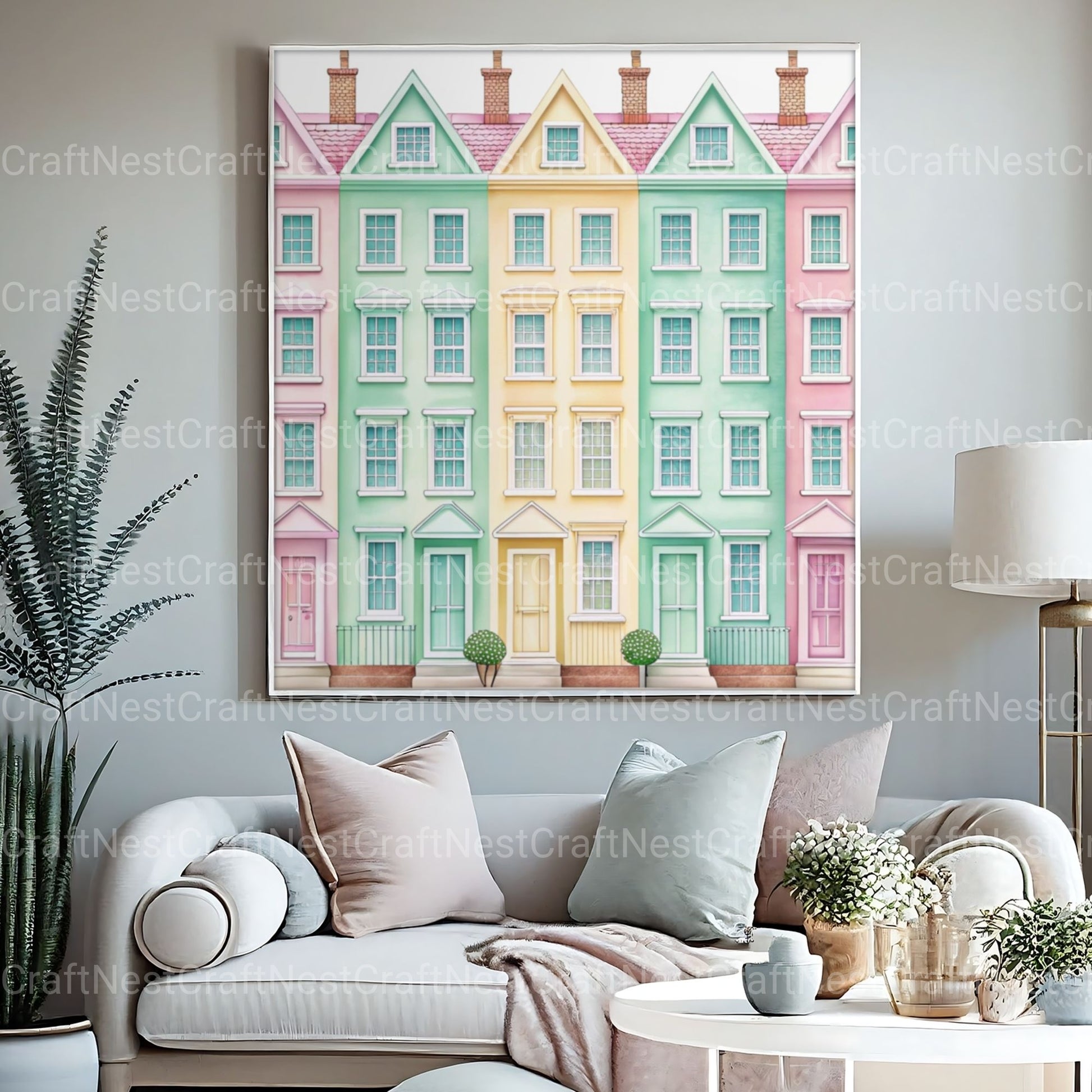 Row House Borders Clipart Bundle - CraftNest - Digital Crafting and Art