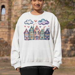 Row Houses 1 Clipart Bundle - CraftNest - Digital Crafting and Art