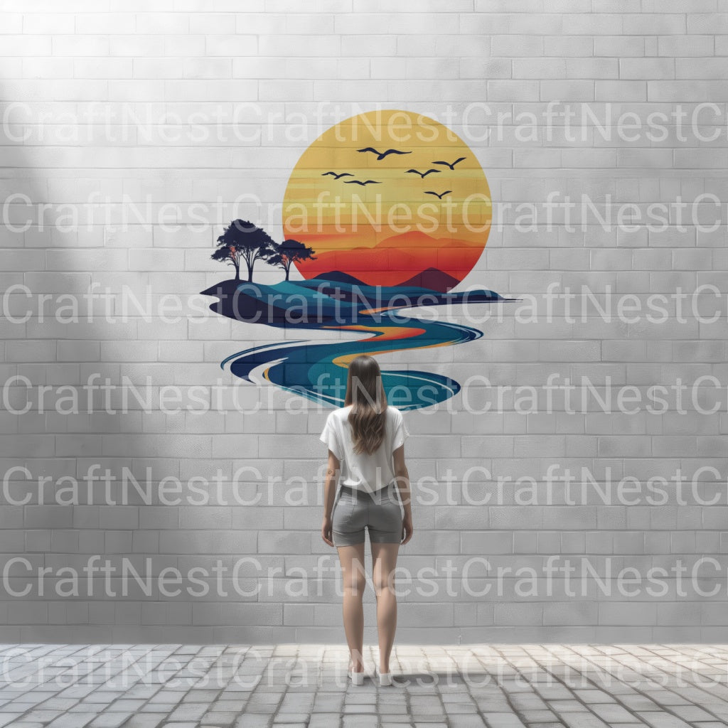 Abstract Landscapes Clipart Bundle - CraftNest - Digital Crafting and Art