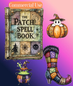 Halloween Patchwork Clipart Bundle - CraftNest - Digital Crafting and Art
