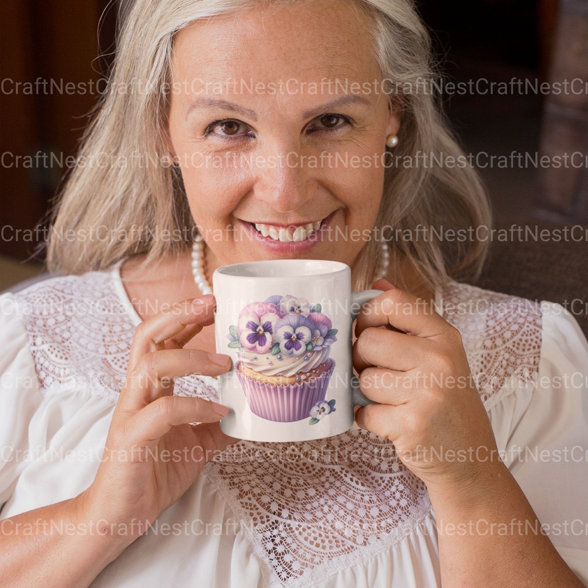 Cupcakes Floral Clipart Bundle - CraftNest - Digital Crafting and Art