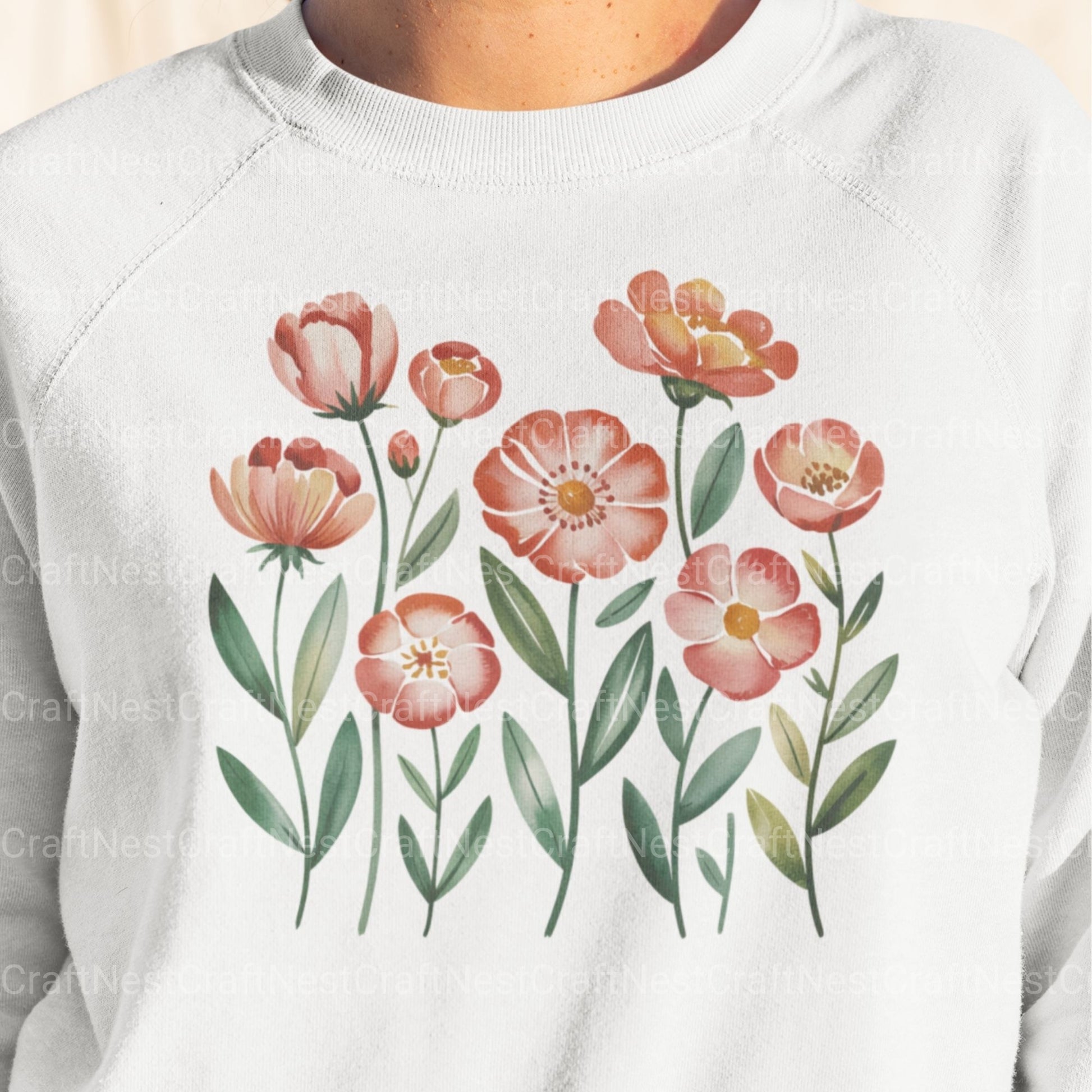 Boho Flowers Clipart Bundle - CraftNest - Digital Crafting and Art