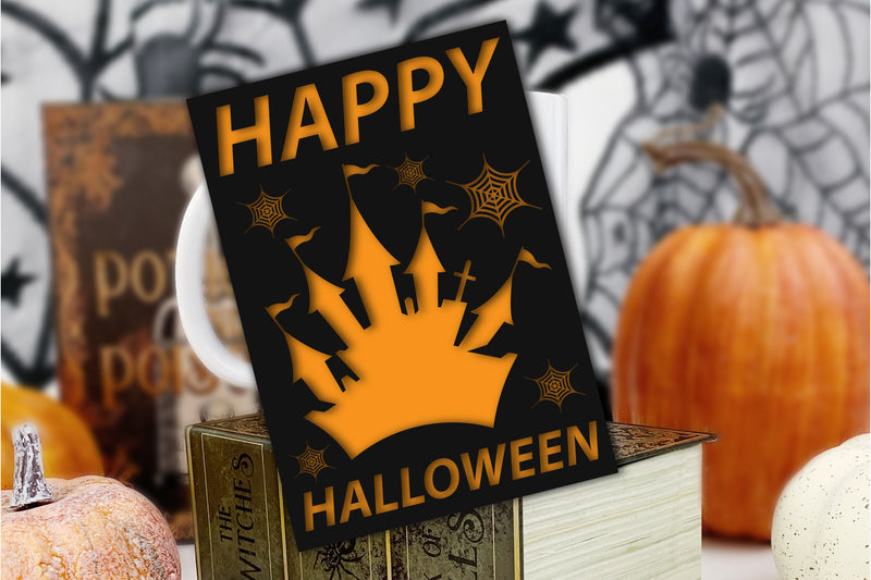 Happy Halloween Card SVG Bundle - CraftNest - Digital Crafting and Art