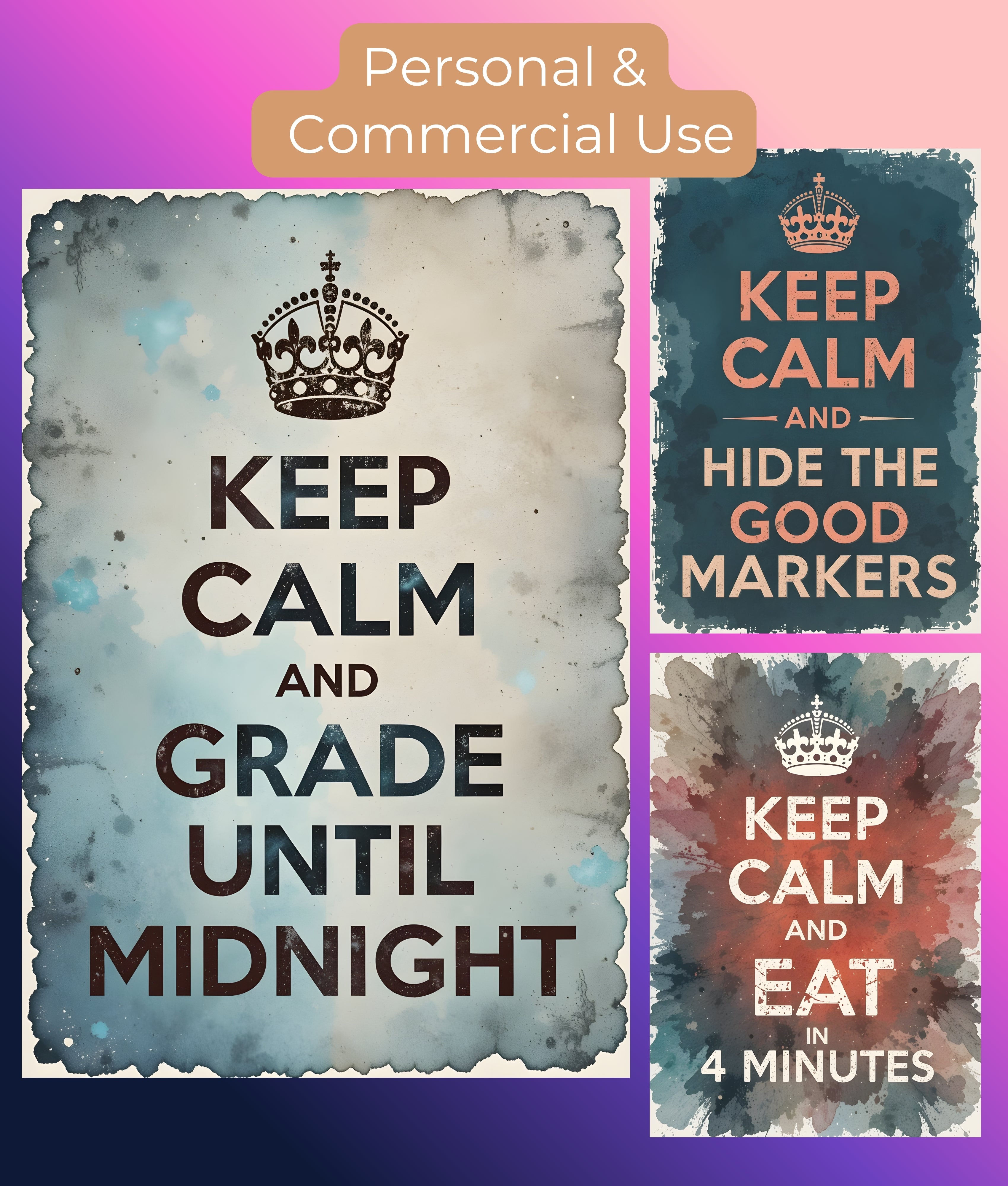 Teacher Wall Art Clipart Bundle