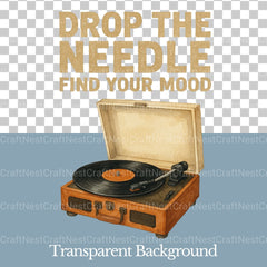 Drop The Needle Find Your Mood Clipart Bundle - CraftNest - Digital Crafting and Art