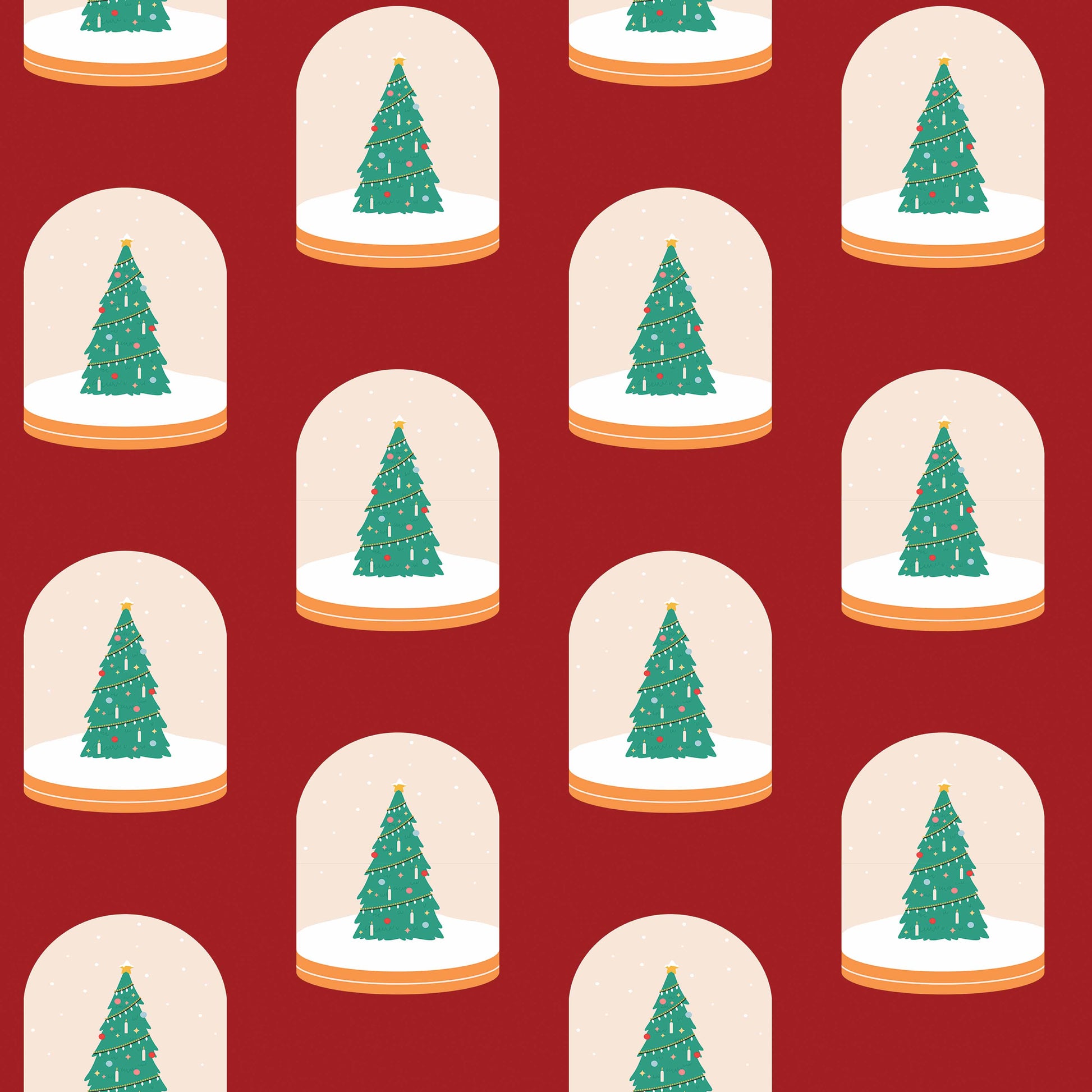 Christmas Green Trees Seamless Digital Paper - CraftNest - Digital Crafting and Art