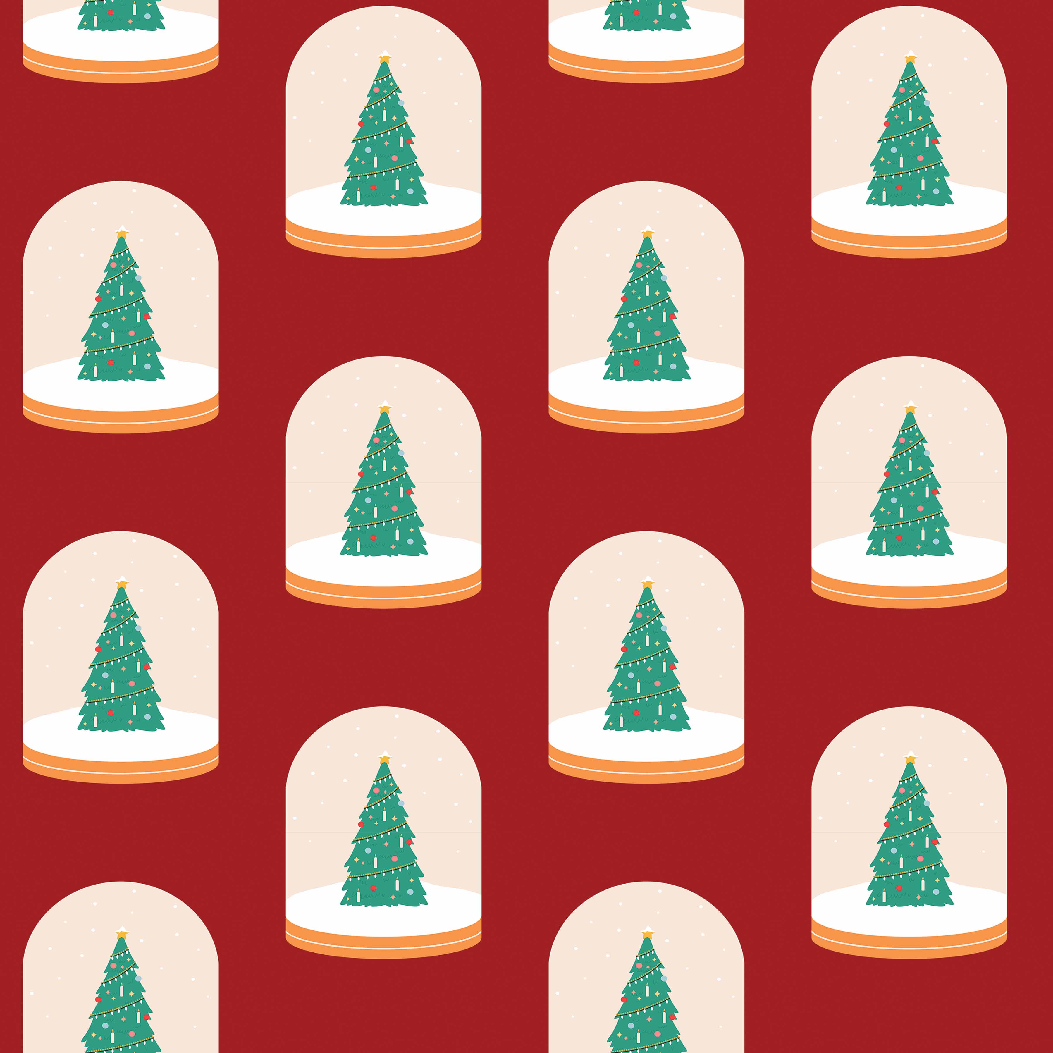 Christmas Green Trees Seamless Digital Paper - CraftNest - Digital Crafting and Art