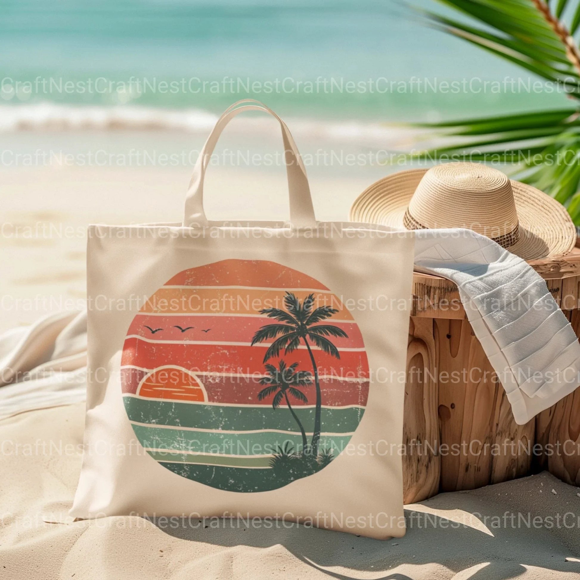 Retro Sunsets 2 Clipart Bundle - CraftNest - Digital Crafting and Art