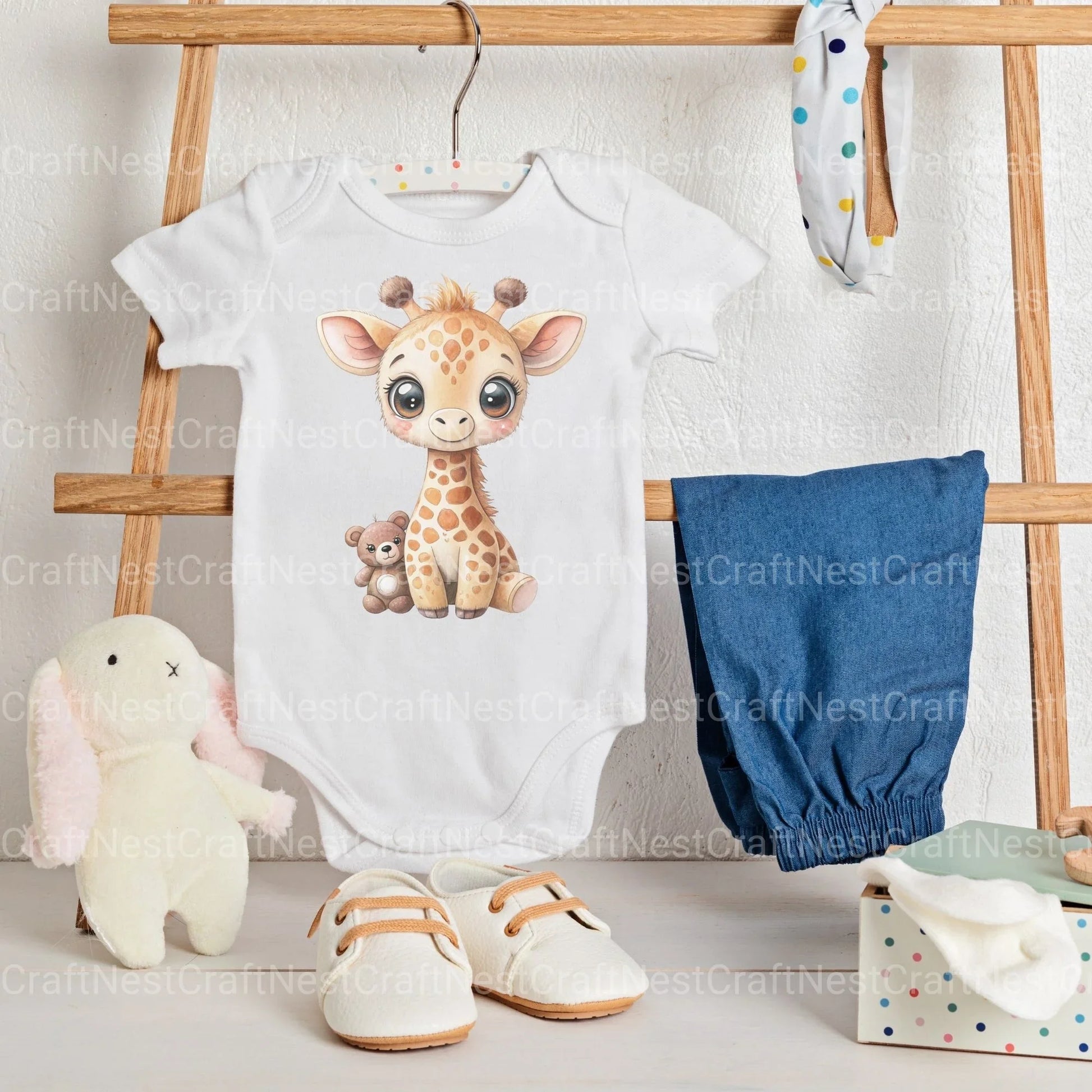 Cute Giraffes Clipart Bundle - CraftNest - Digital Crafting and Art