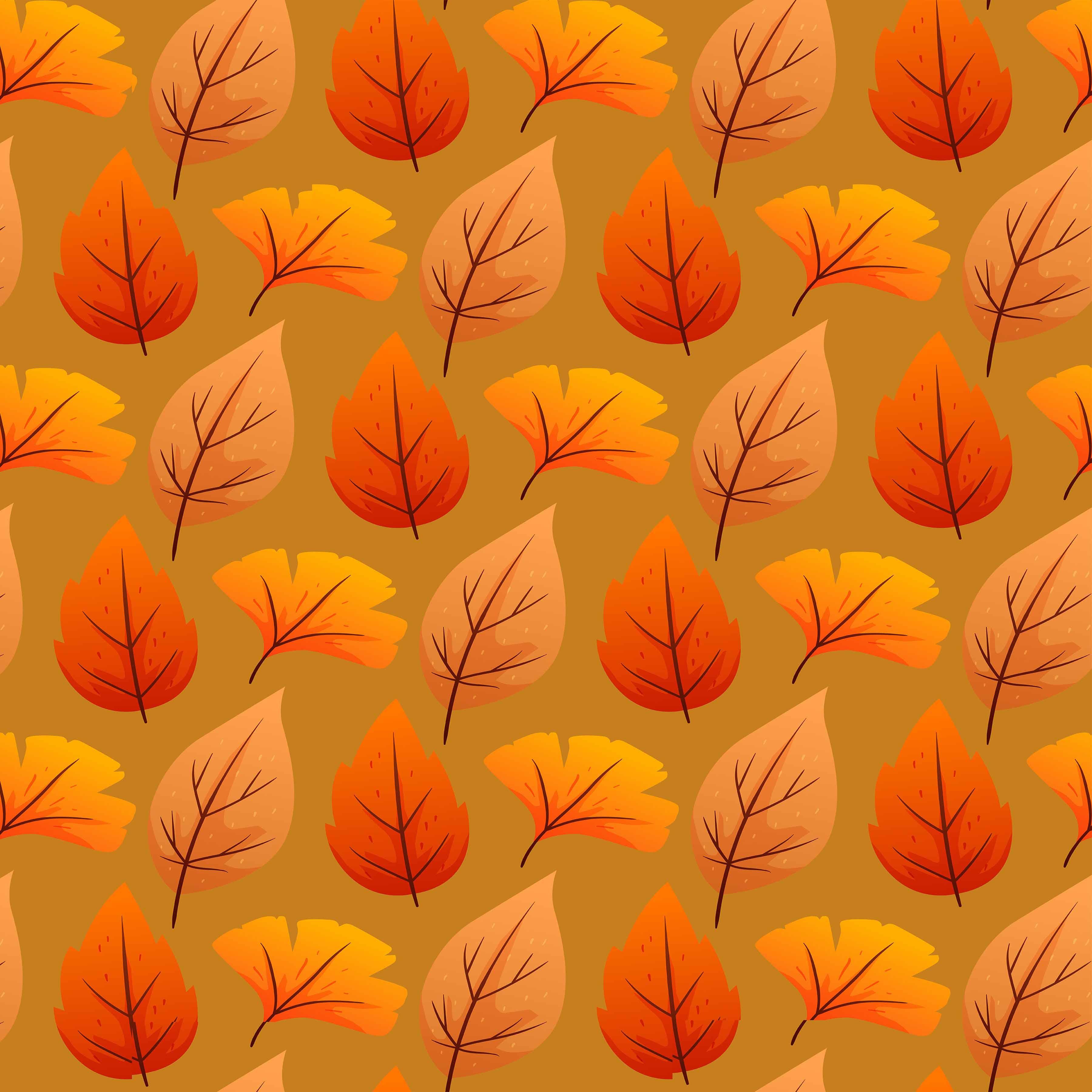 Fall Leaves Seamless Digital Paper - CraftNest - Digital Crafting and Art