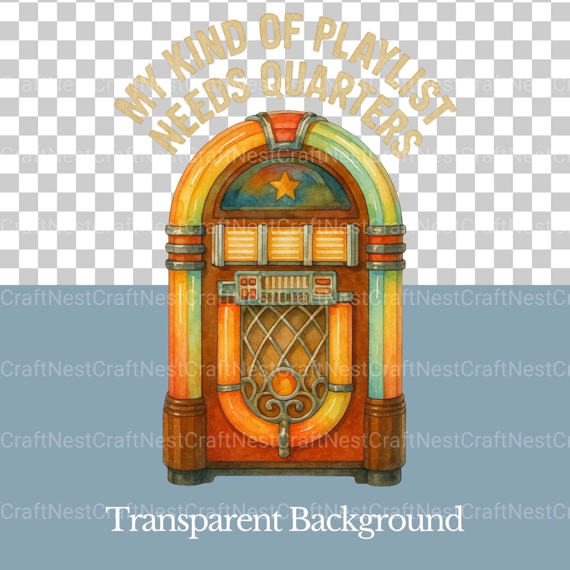 My Kind Of Playlist Needs Quarters Clipart Bundle - CraftNest - Digital Crafting and Art