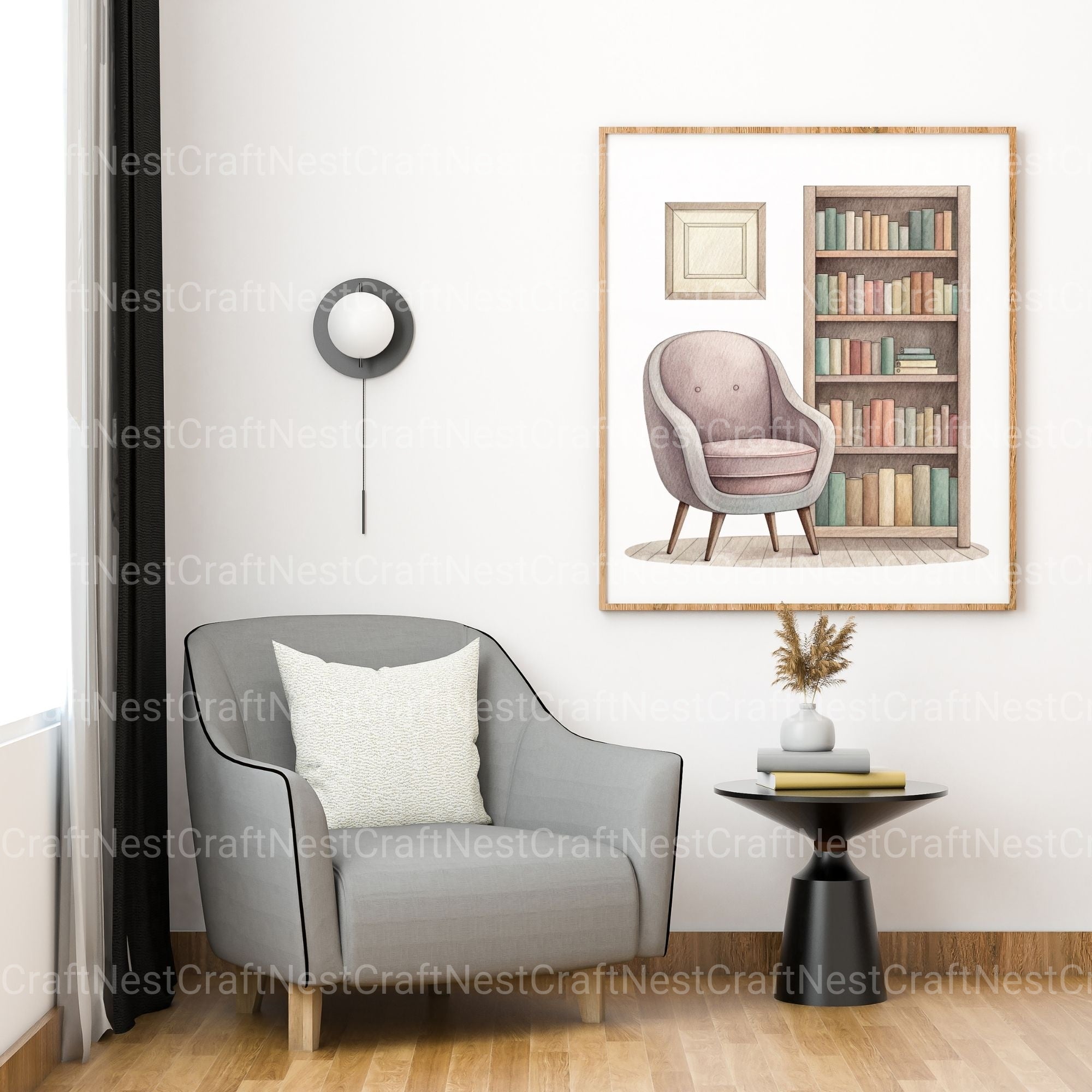 Reading Book Nooks Clipart Bundle - CraftNest - Digital Crafting and Art