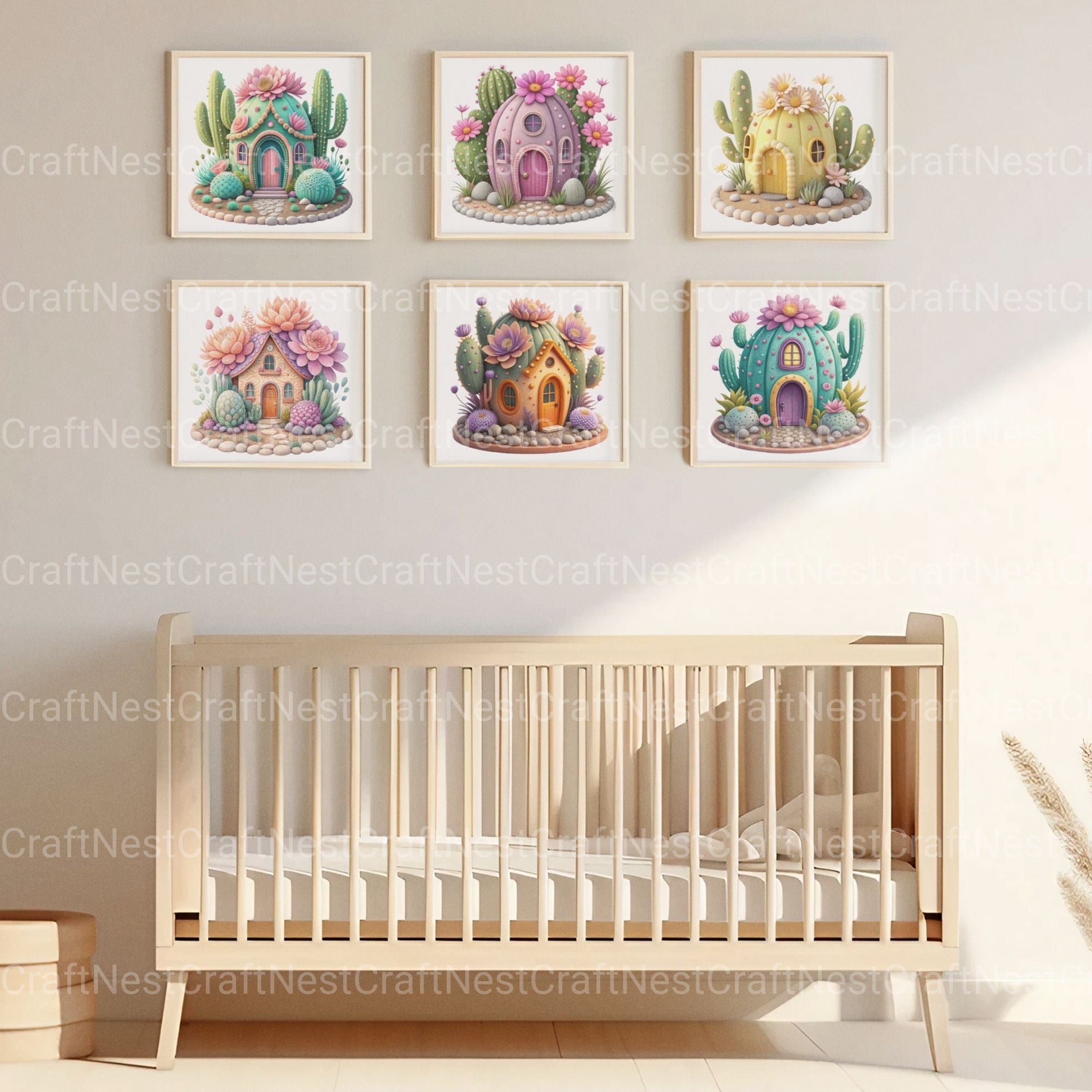 Cactus Houses Clipart Bundle - CraftNest - Digital Crafting and Art