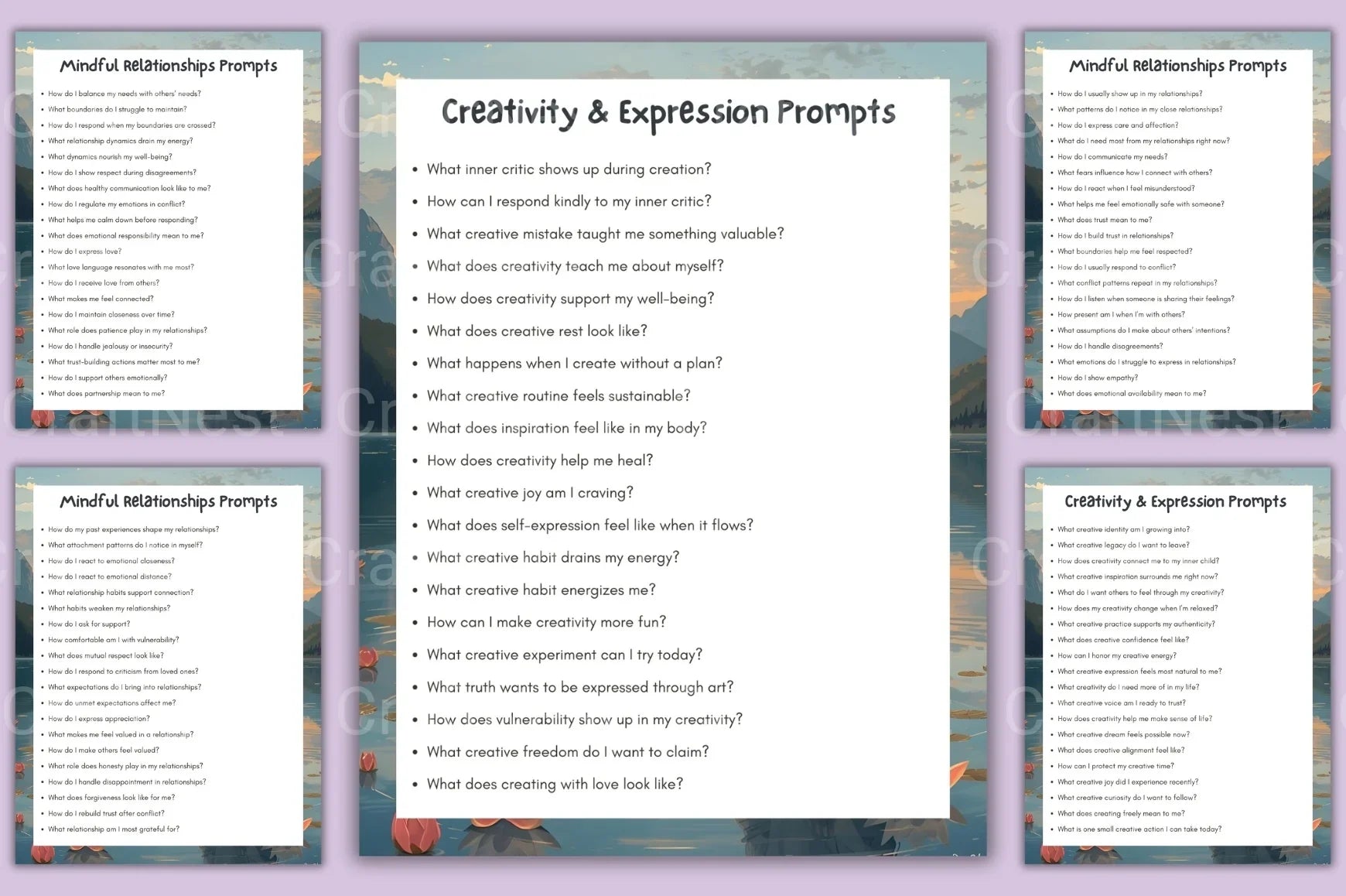 Mindfulness Prompt for Relaxation and Focus - CraftNest - Digital Crafting and Art