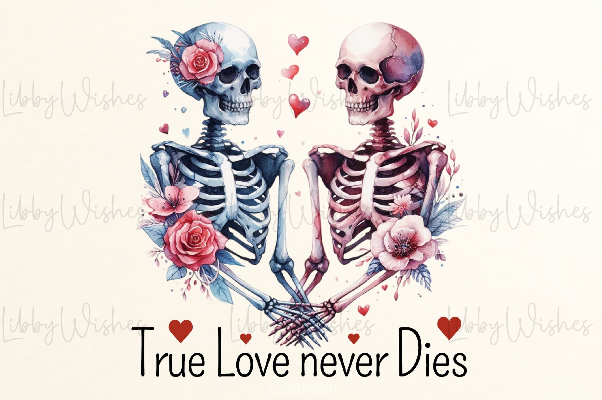 Skeleton Valentine's Day Clipart Bundle 1 - CraftNest - Digital Crafting and Art