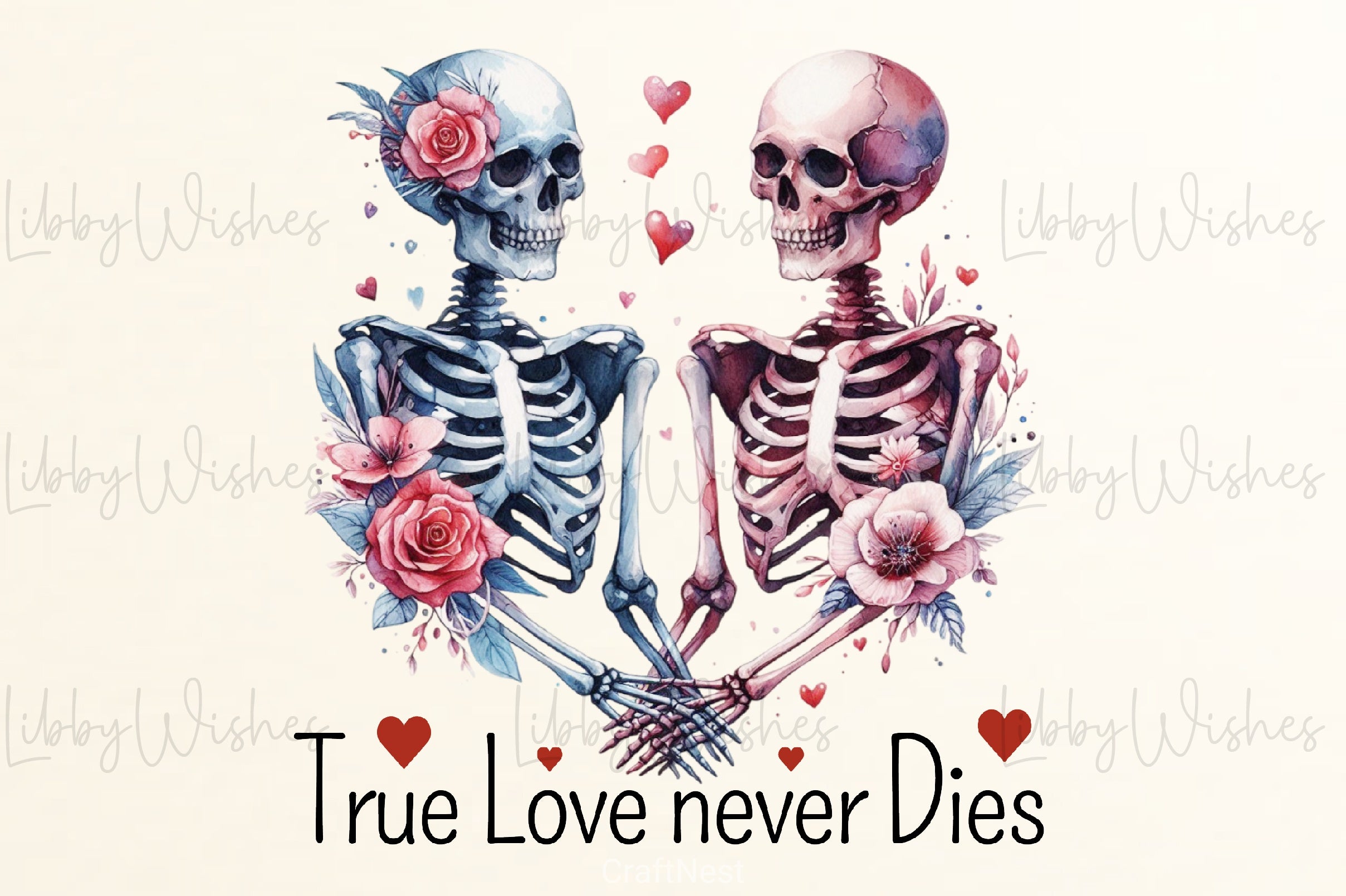 Skeleton Valentine's Day Clipart Bundle 1 - CraftNest - Digital Crafting and Art