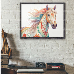 Horse Portraits Boho Clipart Bundle - CraftNest - Digital Crafting and Art