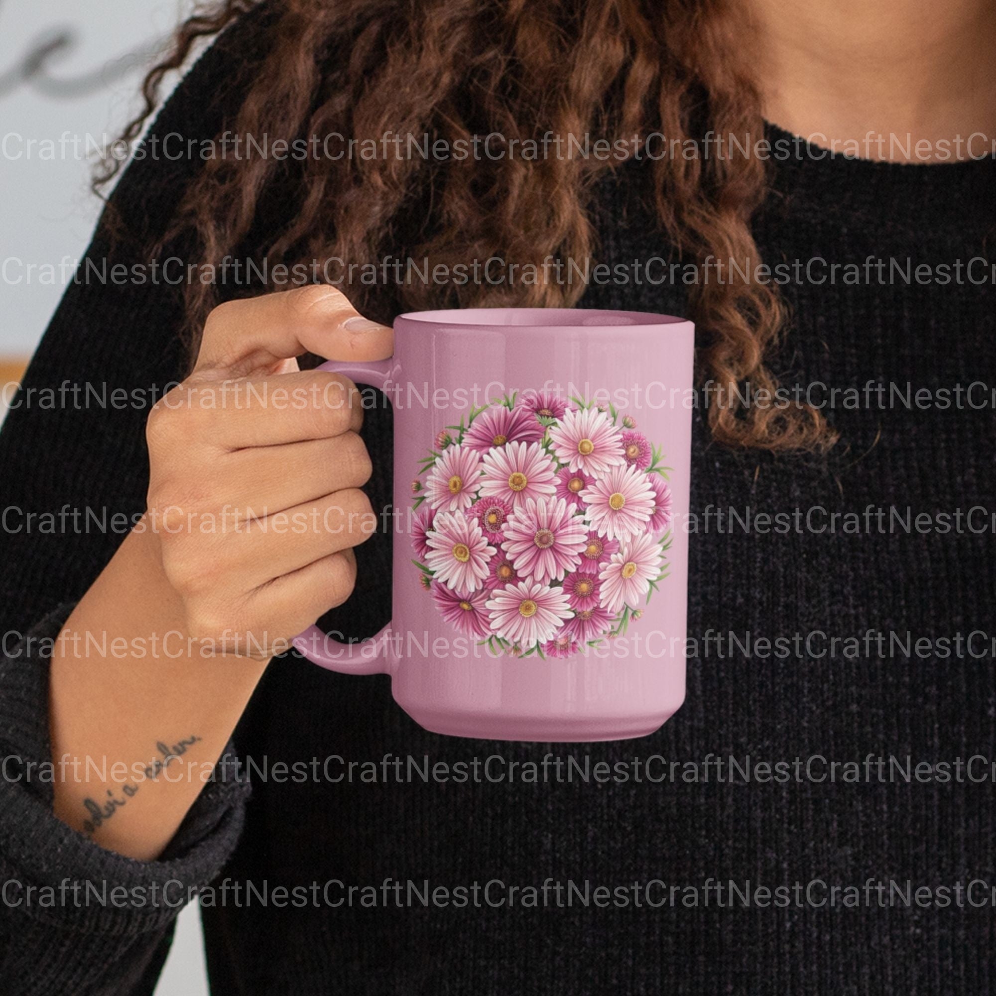 Pink Coquette Flowers Clipart Bundle - CraftNest - Digital Crafting and Art