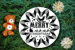 Christmas Round Sign SVG Bundle - CraftNest - Digital Crafting and Art