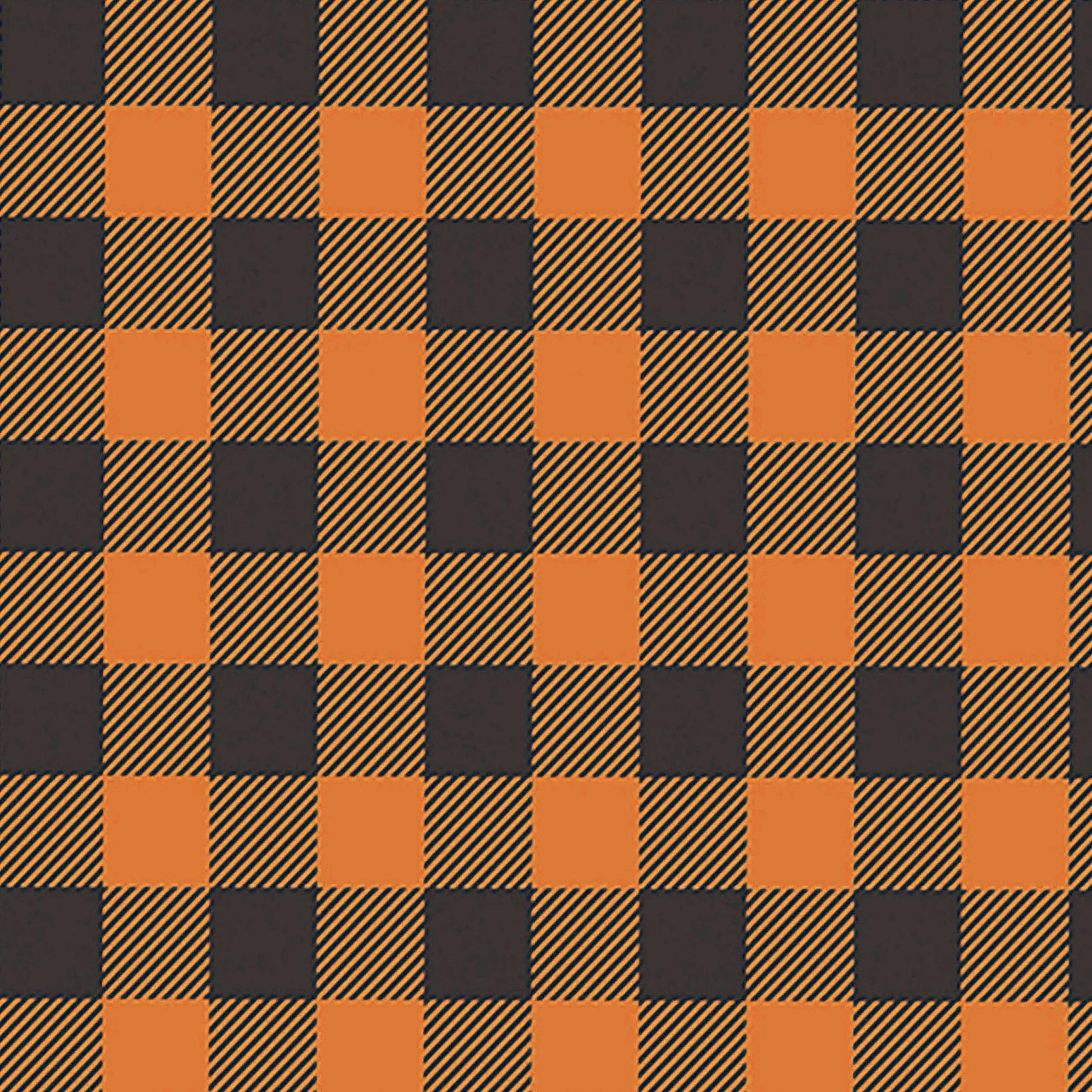 Halloween Plaid Seamless Digital Paper - CraftNest - Digital Crafting and Art