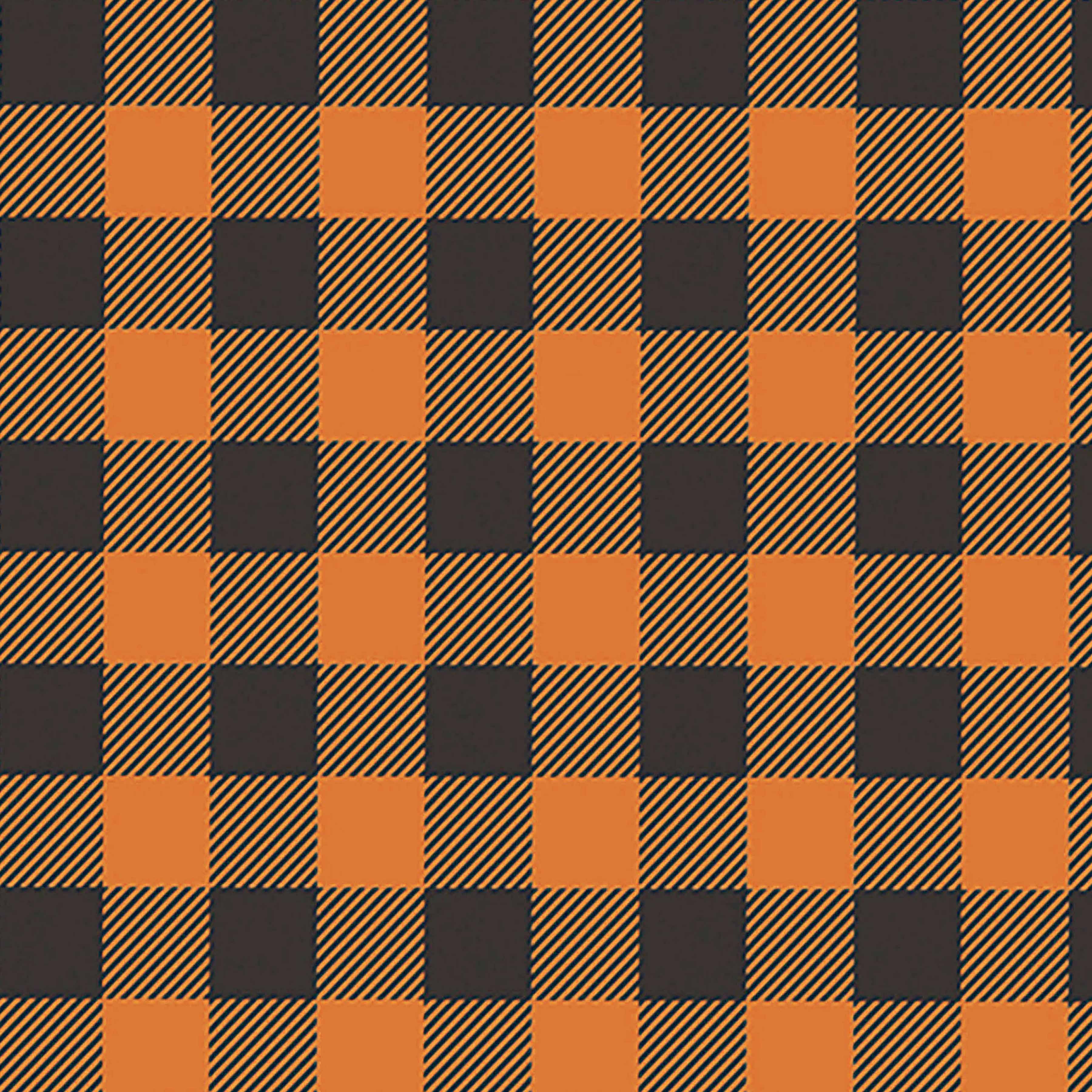 Halloween Plaid Seamless Digital Paper - CraftNest - Digital Crafting and Art