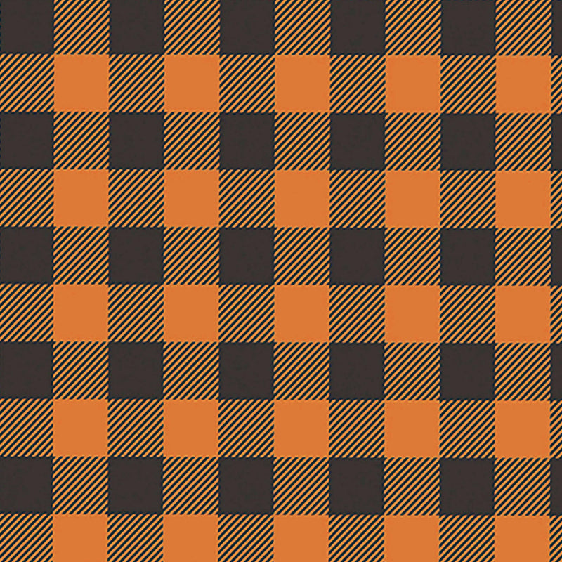 Halloween Plaid Seamless Digital Paper - CraftNest - Digital Crafting and Art