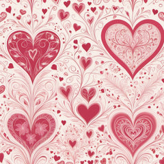 Valentine Heart Pink Seamless Digital Paper - CraftNest - Digital Crafting and Art