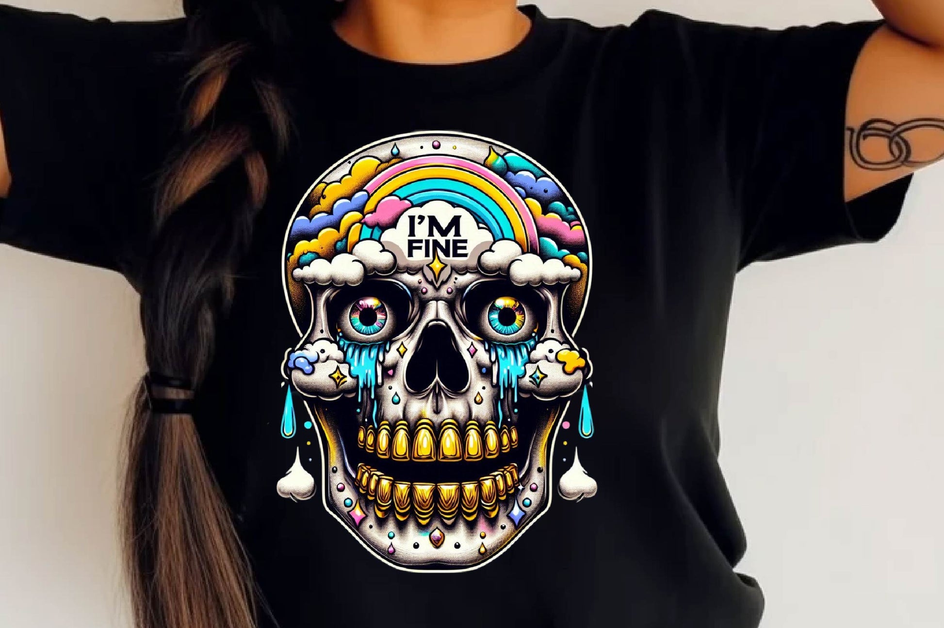 I'm Fine Skeleton Design Clipart Bundle 1 - CraftNest - Digital Crafting and Art