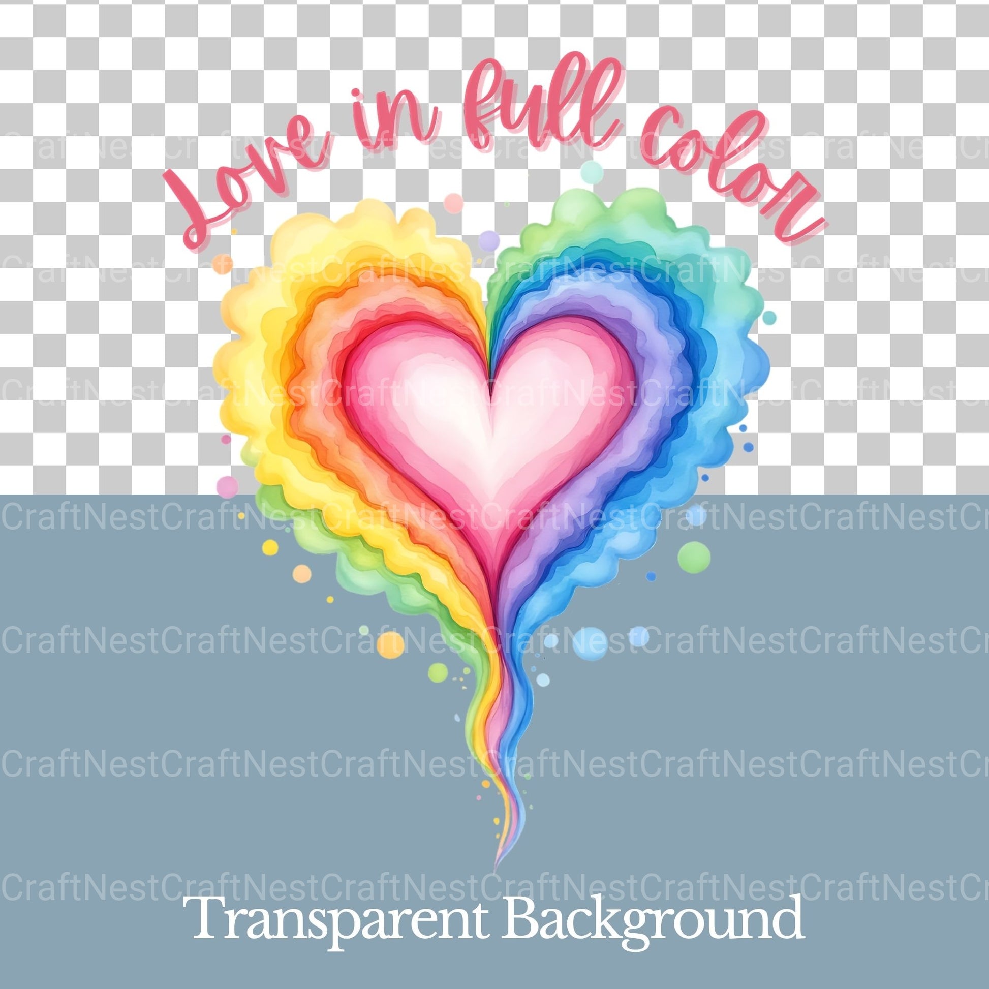 Love In Full Color Shirt Design Clipart Bundle - CraftNest - Digital Crafting and Art