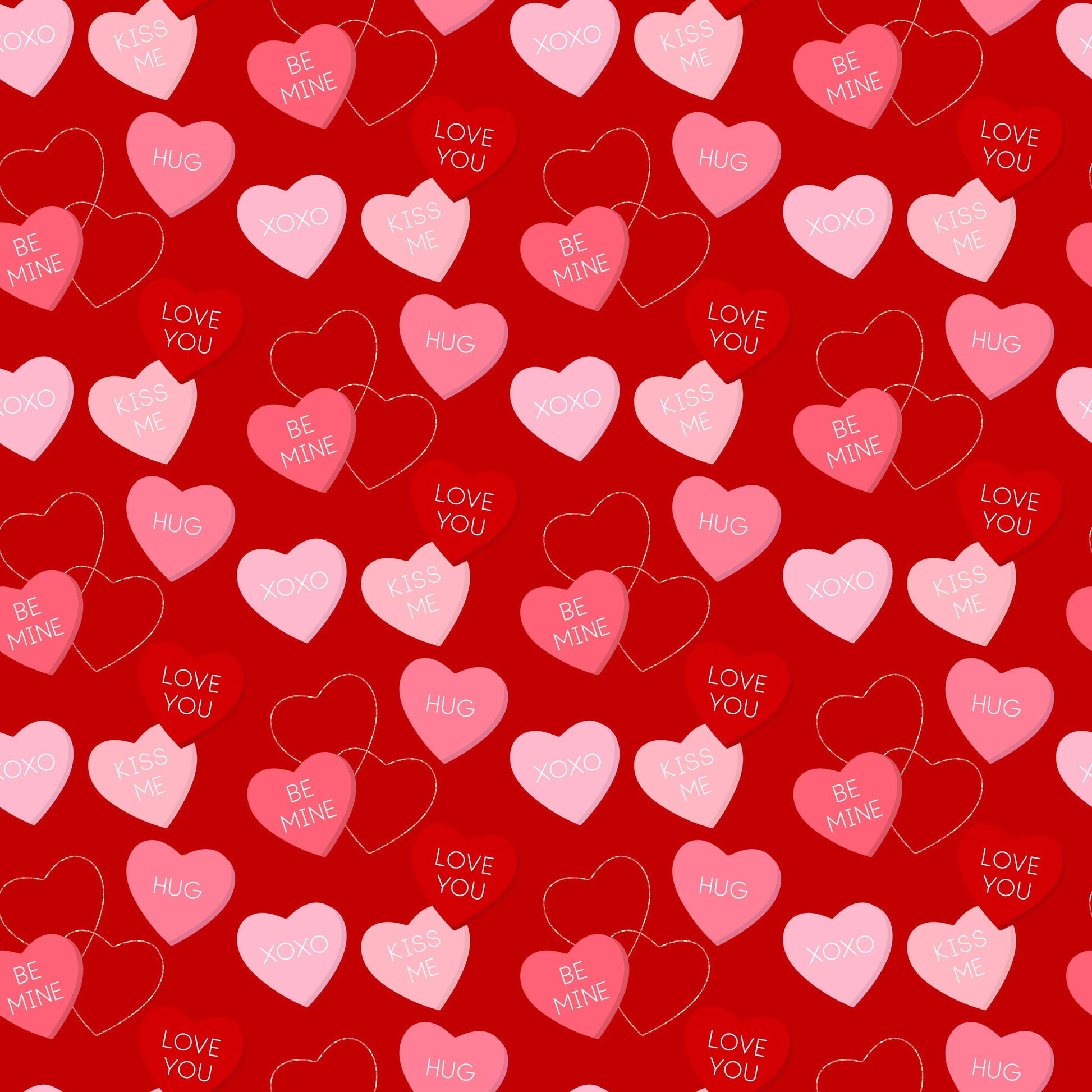 Valentine's Day Seamless Digital Paper - CraftNest - Digital Crafting and Art