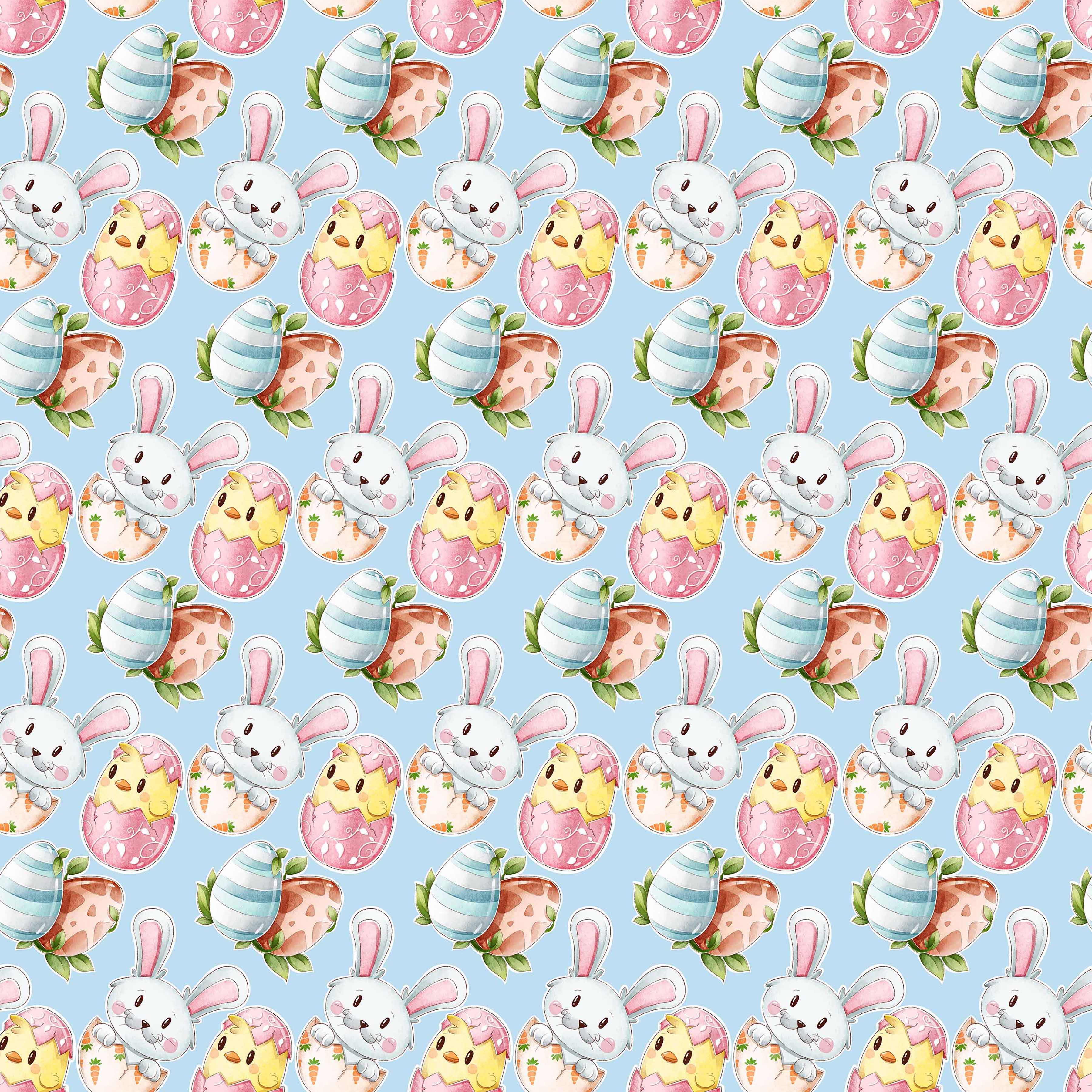 Watercolor Easter Seamless Digital Paper - CraftNest - Digital Crafting and Art