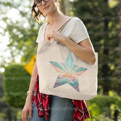 Retro Sunsets Star Clipart Bundle - CraftNest - Digital Crafting and Art