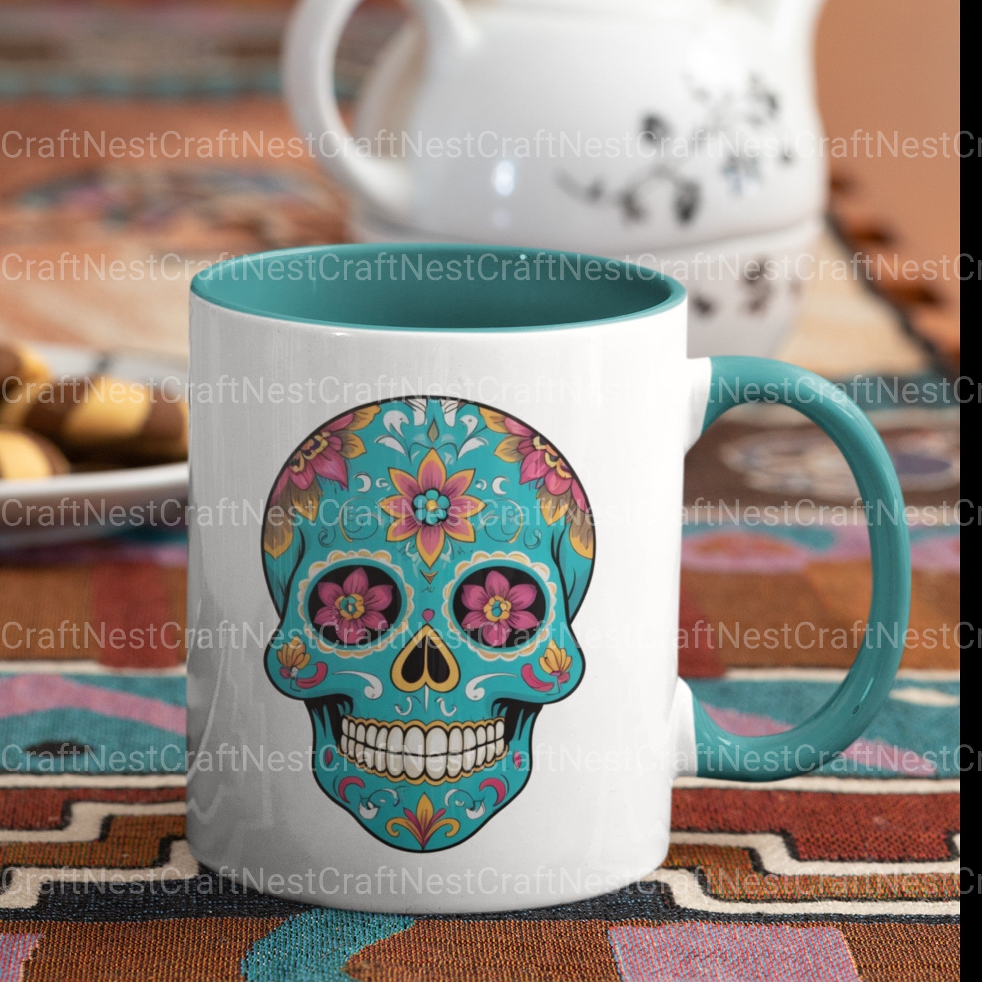 Sugar Skulls Clipart Bundle - CraftNest - Digital Crafting and Art
