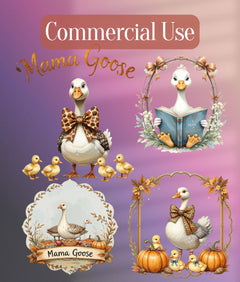 MAMA Goose Clipart Bundle - CraftNest - Digital Crafting and Art