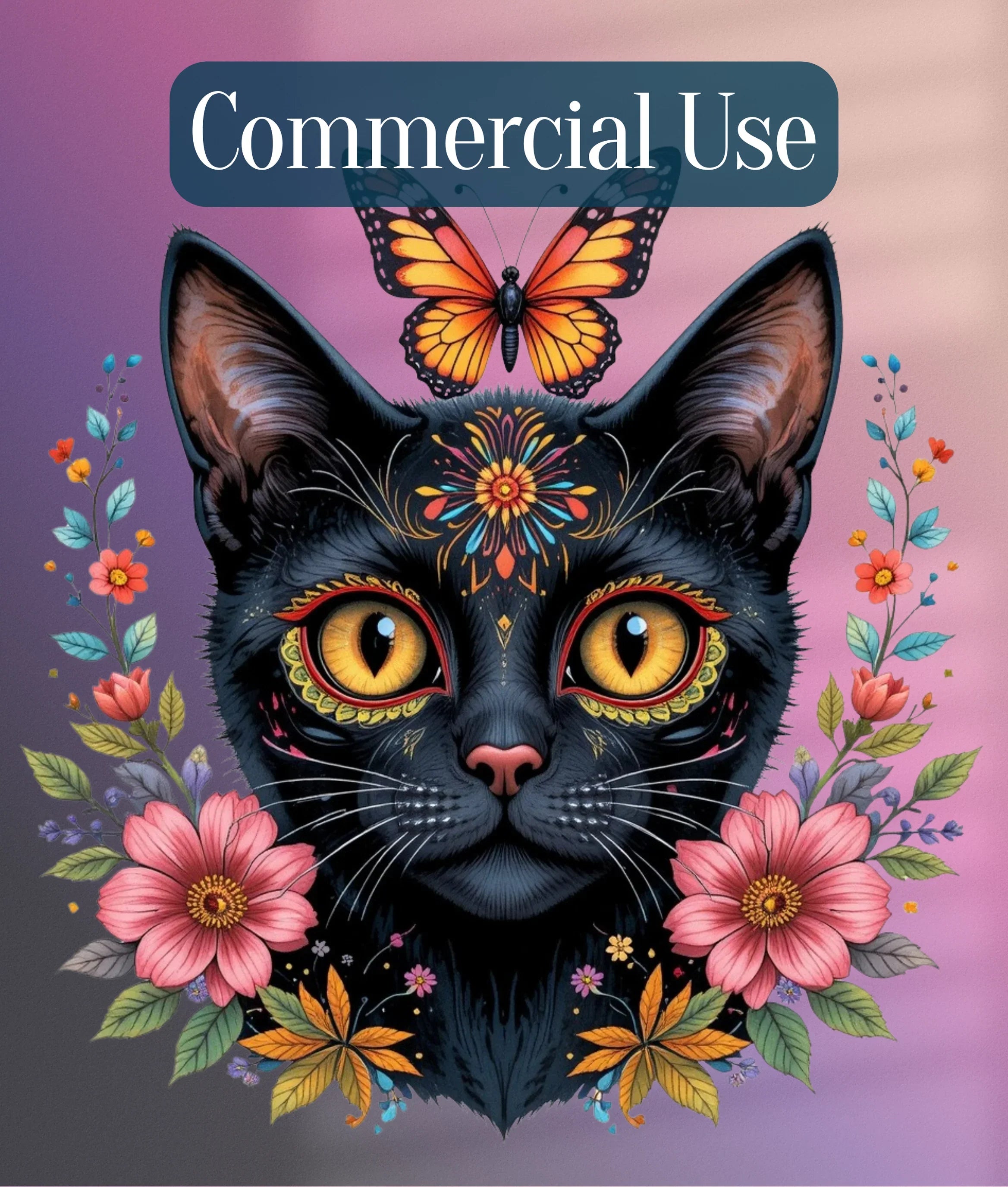 Dia de los Muertos Cats Clipart Bundle - CraftNest - Digital Crafting and Art