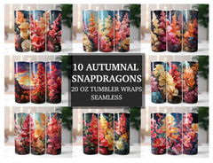 Autumnal Snapdragons Tumbler Wrap - CraftNest
