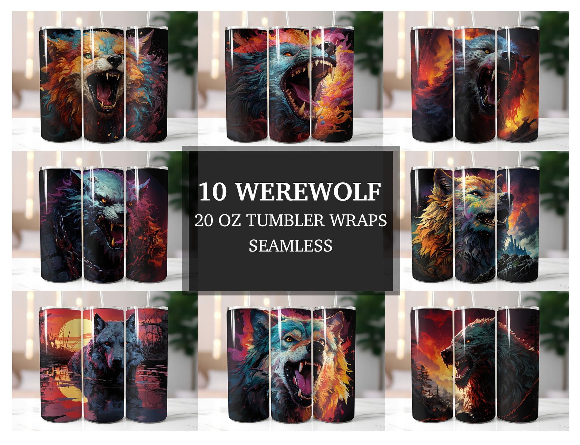 Werewolf Tumbler Wrap - CraftNest