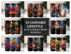 Cannabis Lifestyle Tumbler Wrap - CraftNest