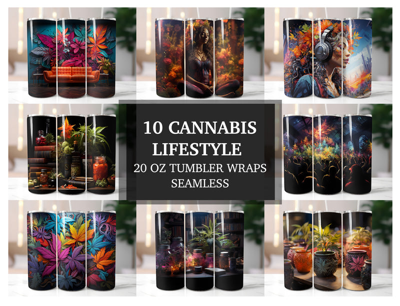 Cannabis Lifestyle Tumbler Wrap - CraftNest