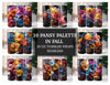 Pansy Palette in Fall Tumbler Wrap