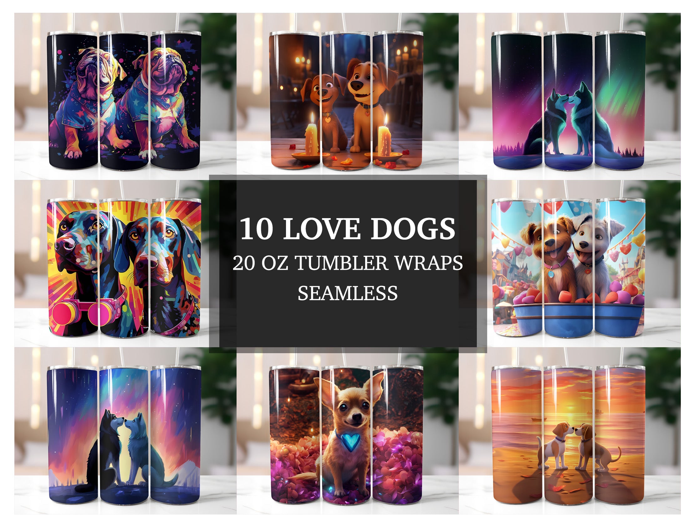 Love Dogs Tumbler Wrap - CraftNest