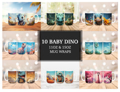 Baby Dinos Mug Wrap - CraftNest