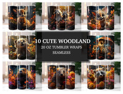 Cute Woodland Tumbler Wrap - CraftNest