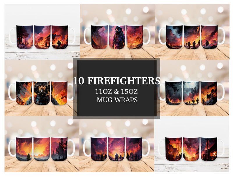 Firefighters Mug Wrap - CraftNest