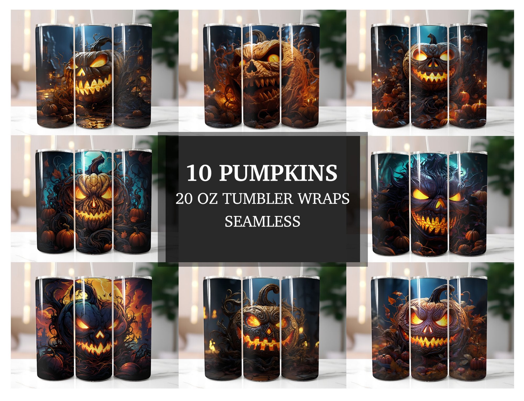 Pumpkins Tumbler Wrap - CraftNest