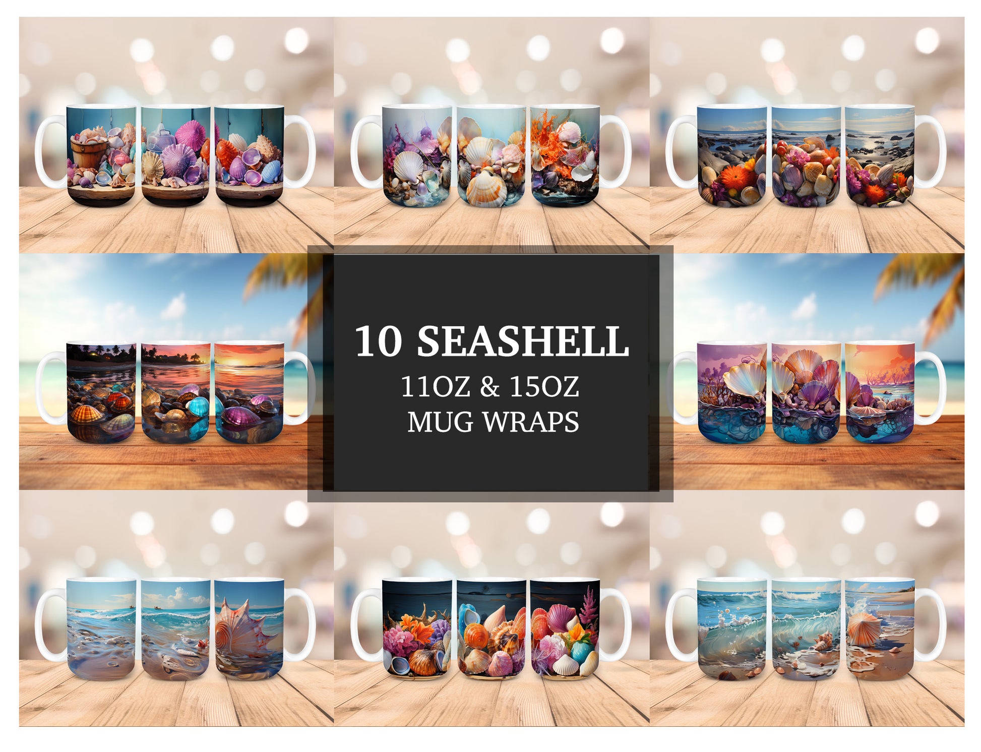 Seashell Mug Wrap - CraftNest