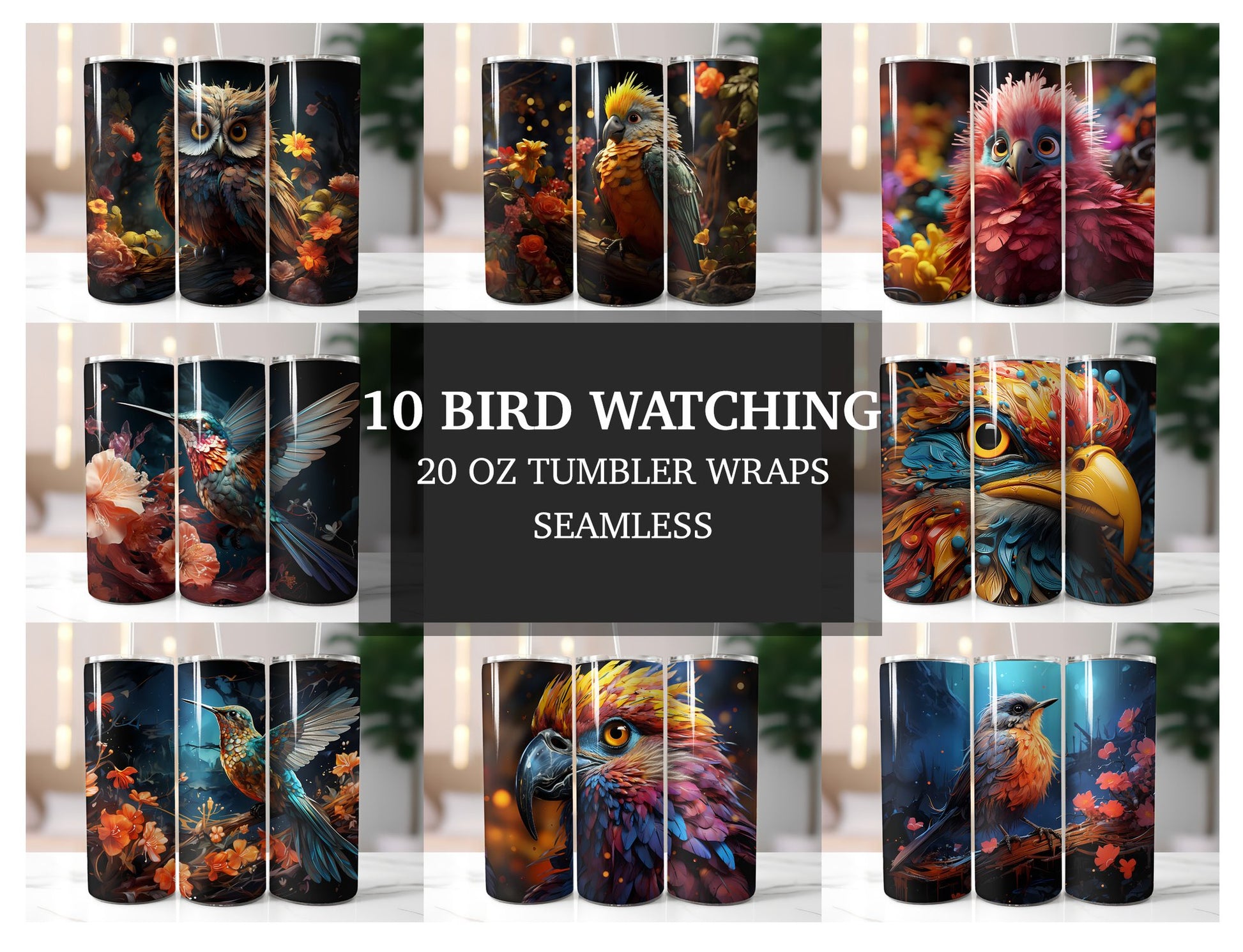 Bird Watching Tumbler Wrap - CraftNest