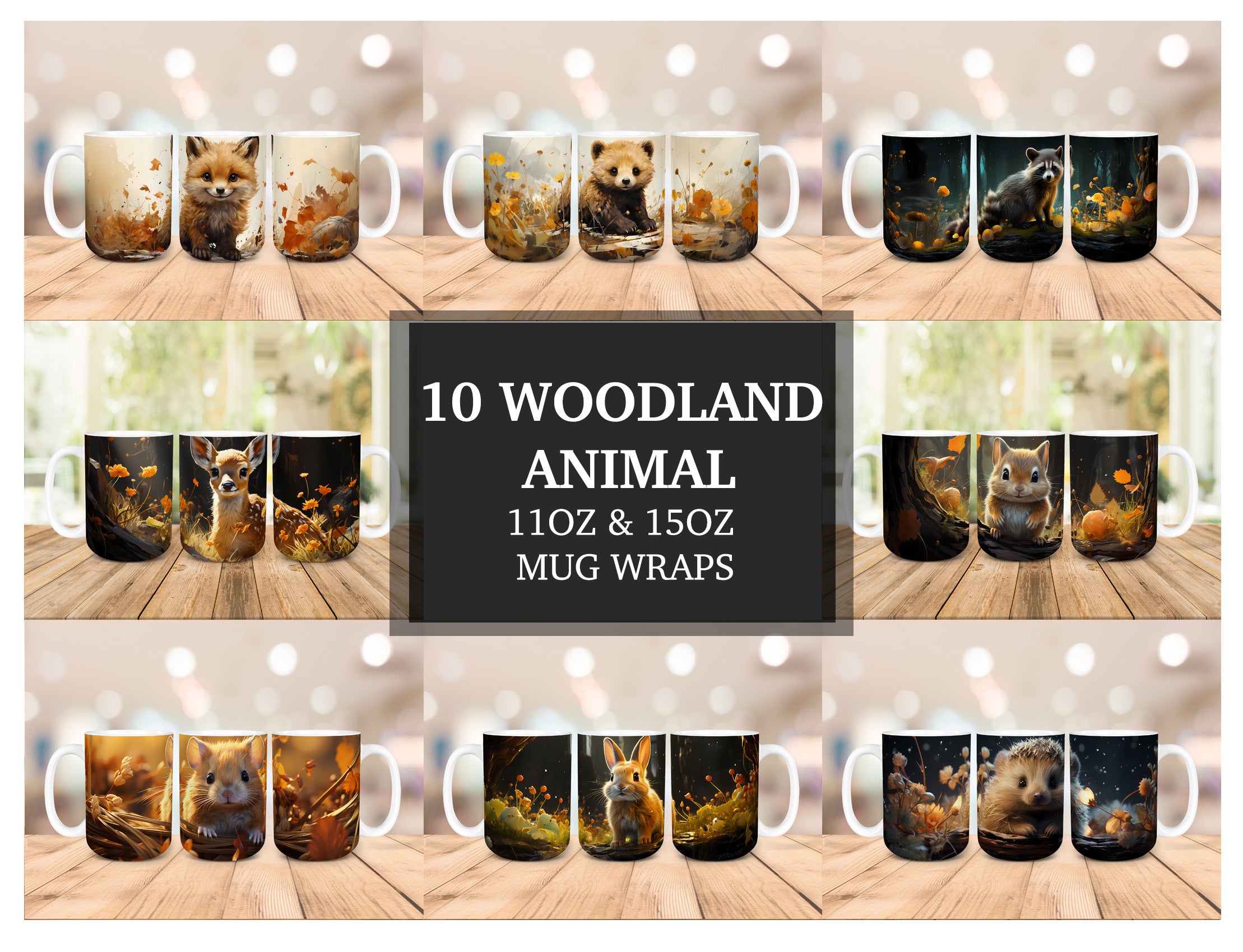 Woodland Animal Mug Wrap - CraftNest