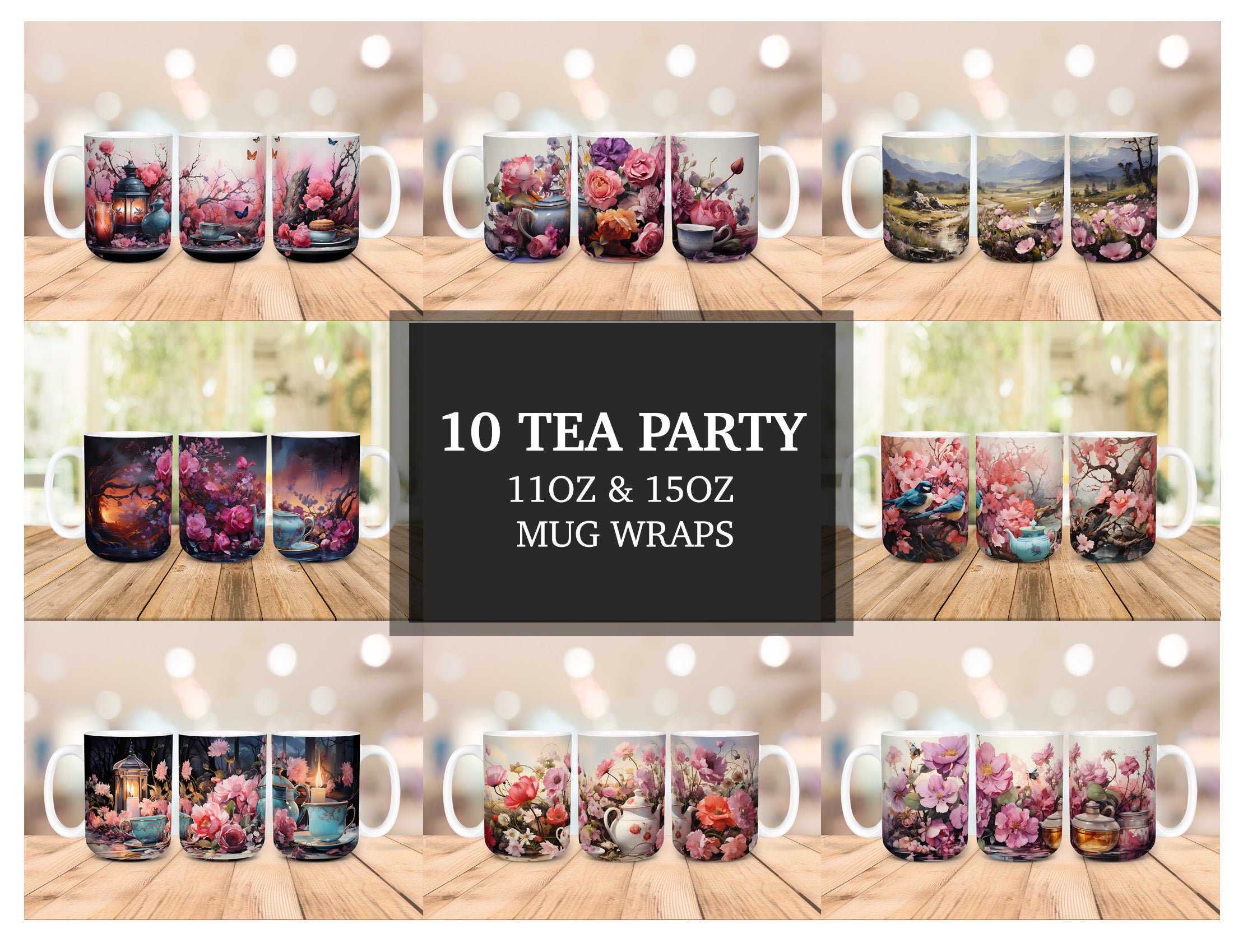 Tea Party Mug Wrap - CraftNest