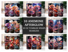 Anemone Afterglow Tumbler Wrap - CraftNest
